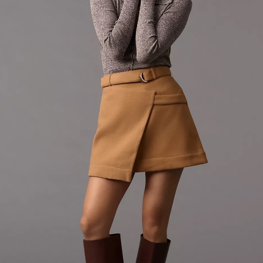 Maeve | Belted Wrap Mini Skirt - Anthropologie